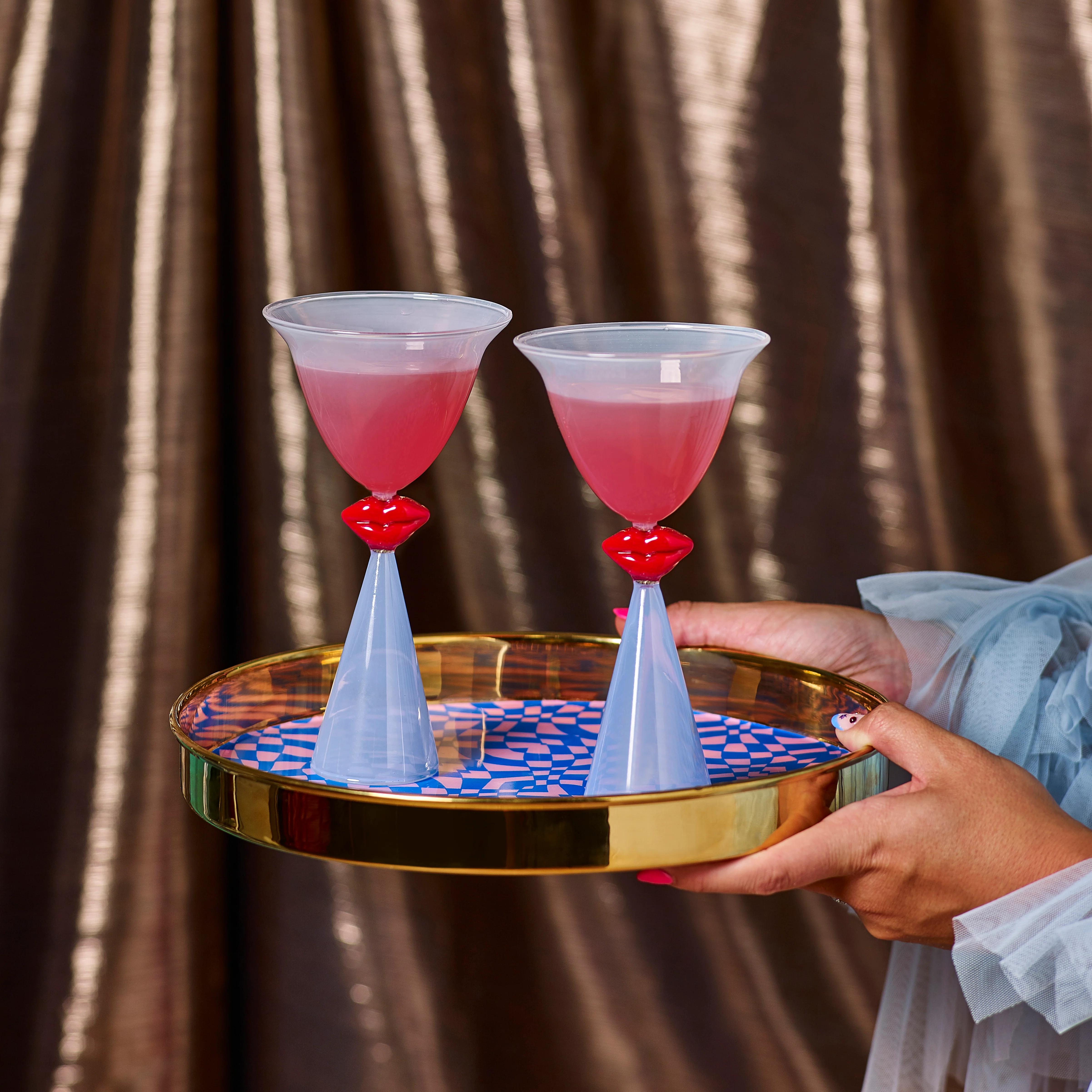 Lips Tinted Cocktail Glasses - Set of 2 - Image 4