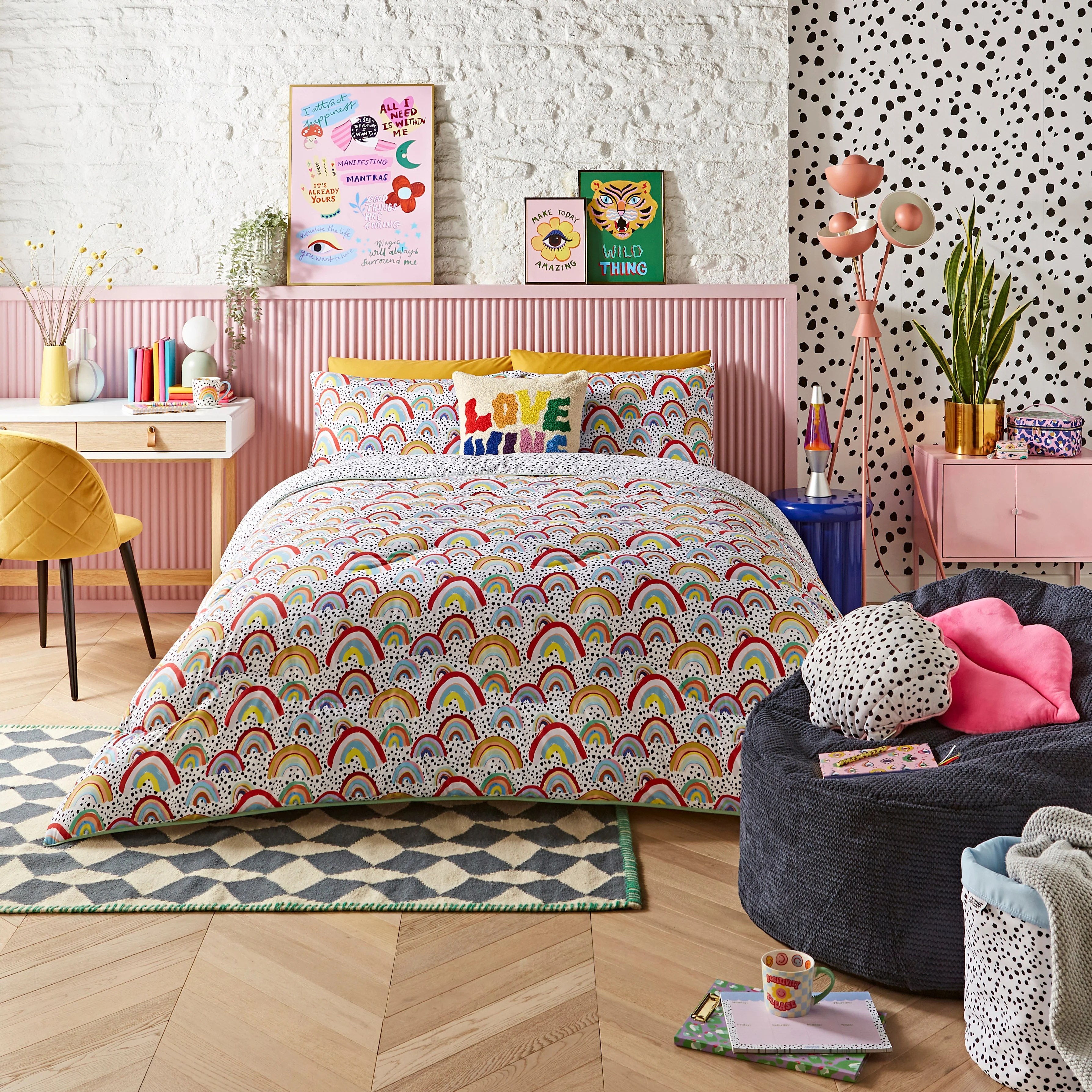 Eleanor Bowmer x Night Lark® Rainbow Coverless Duvet Set
