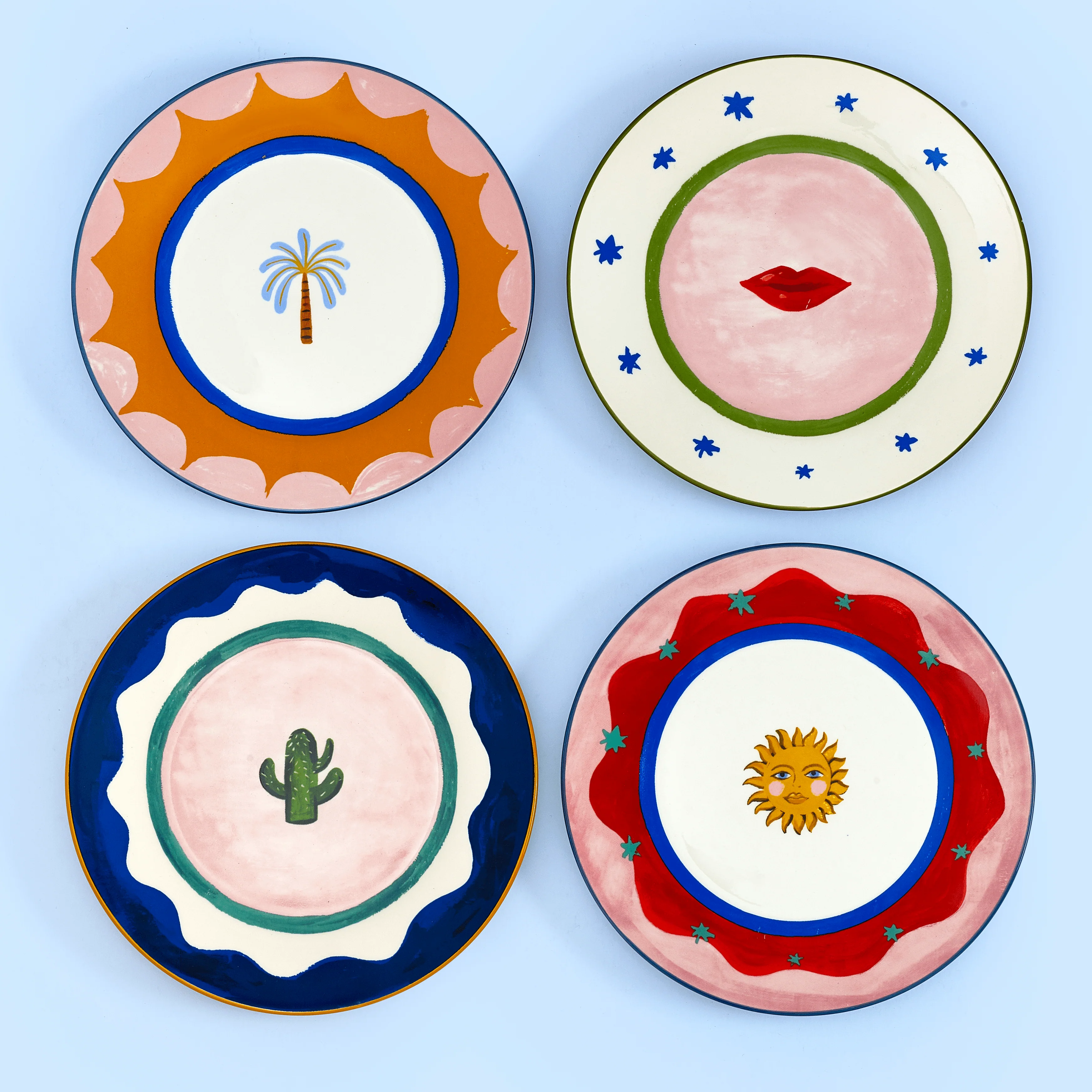 Electric Coast Icon Cake Plates - Set of 4 - Image 2