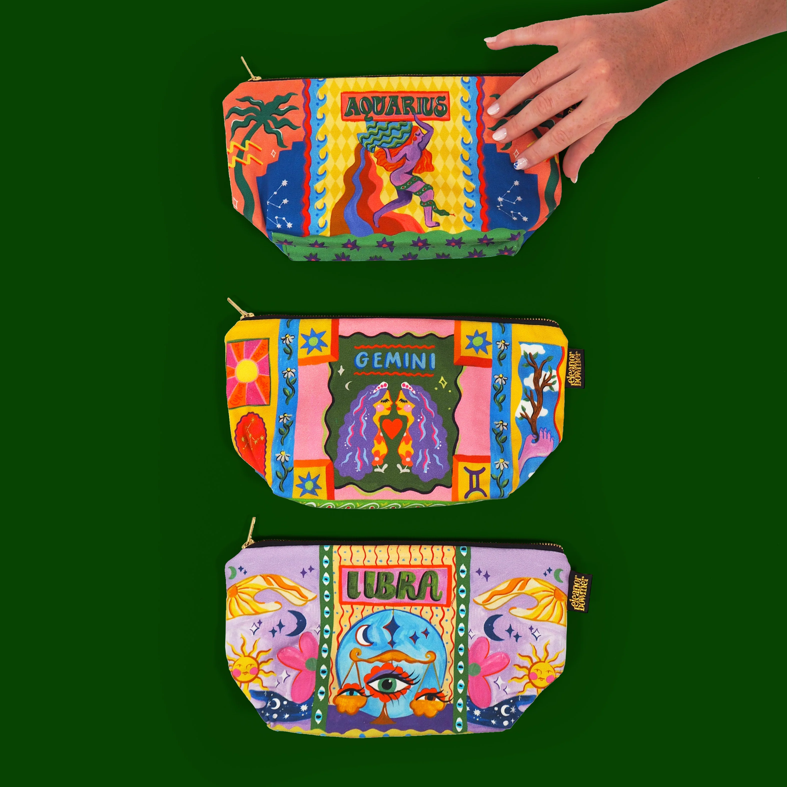 Gemini Zodiac Zip Bag - Image 3