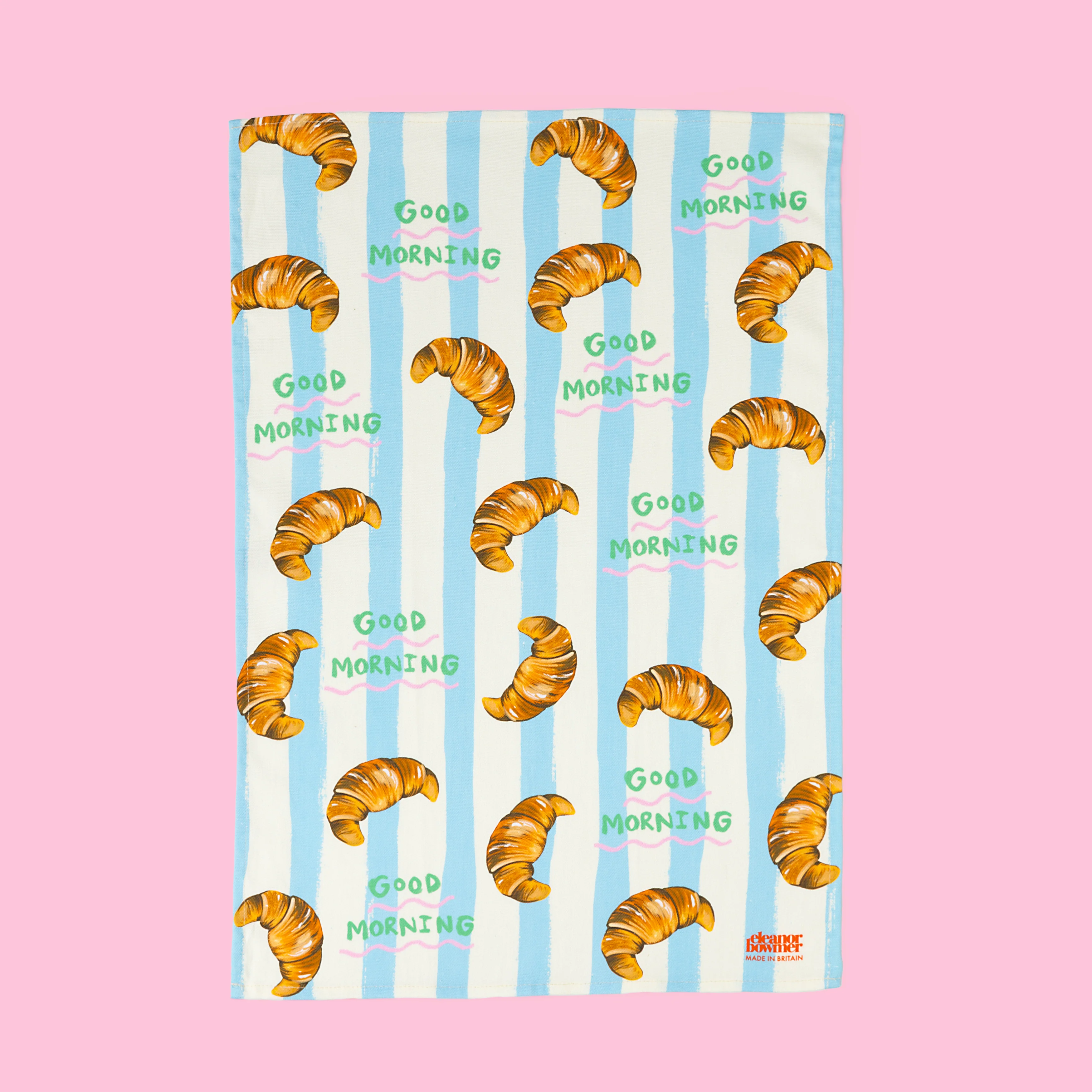 Good Morning Croissant Tea Towel