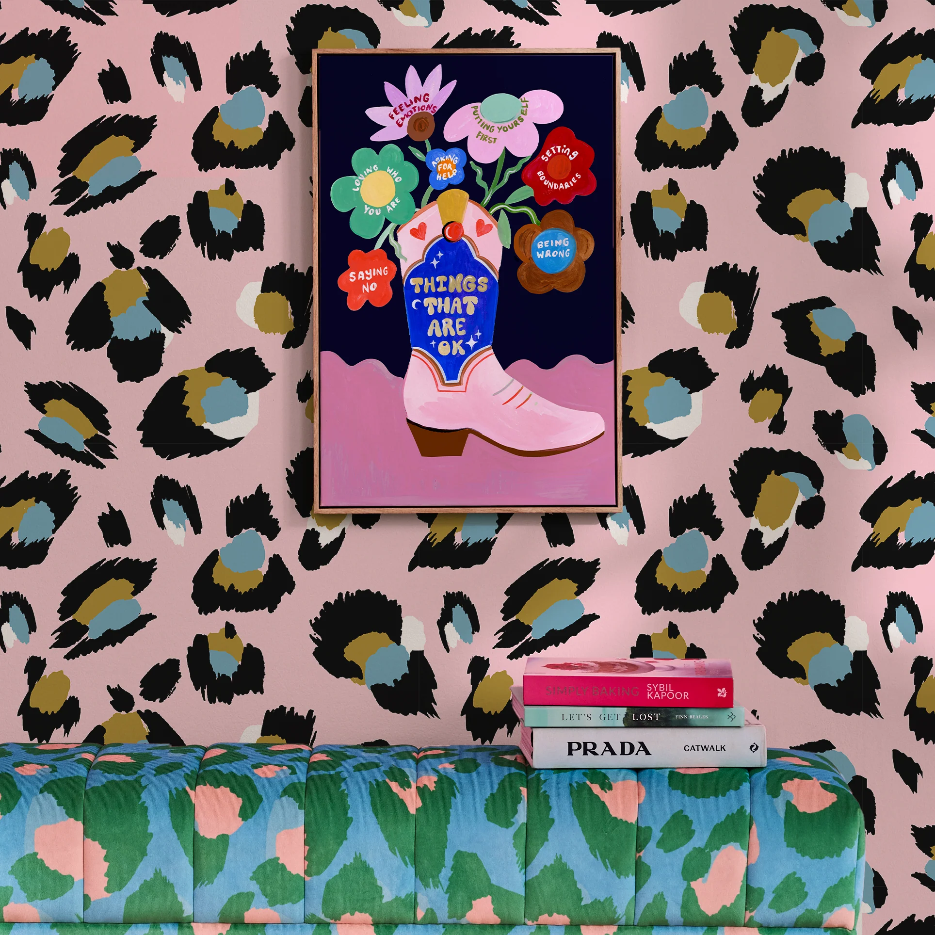 Pink Leopard Wallpaper