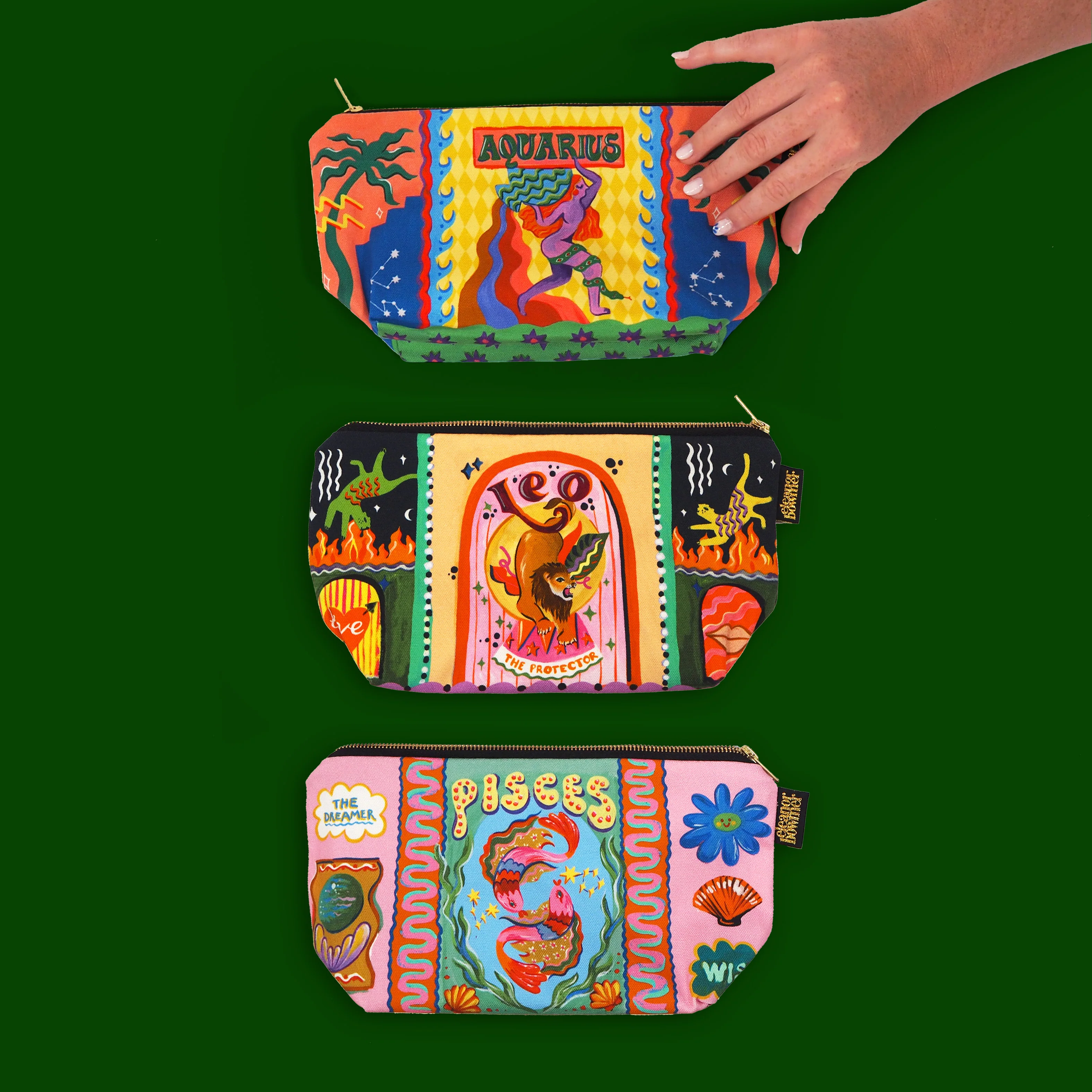 Pisces Zodiac Zip Bag - Image 3