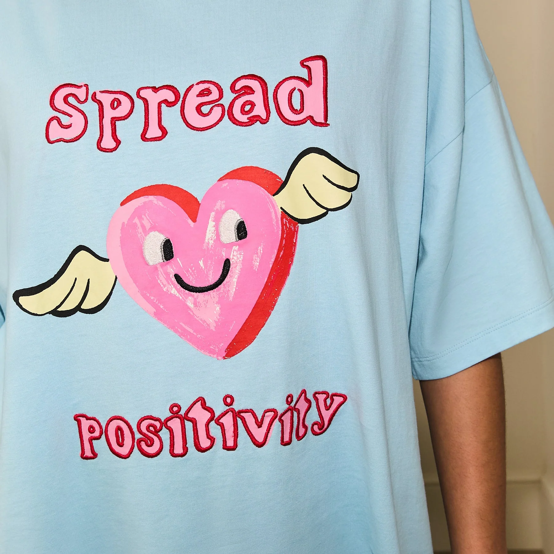 Spread Positivity Blue Short Pyjamas - Image 2