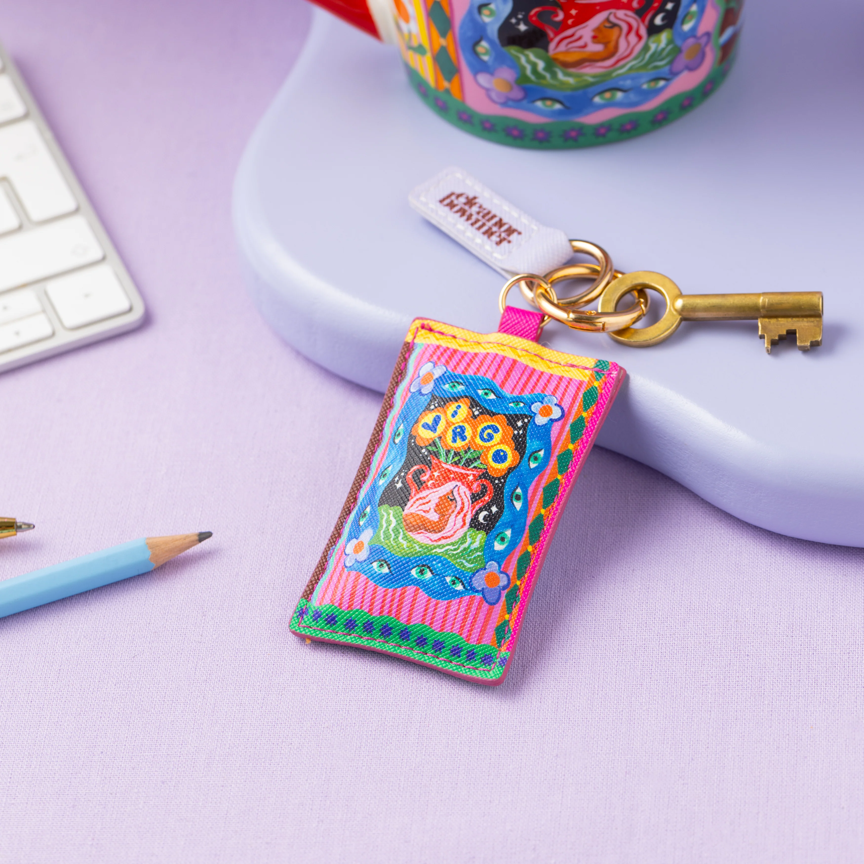 Virgo Zodiac Keyring - Image 2